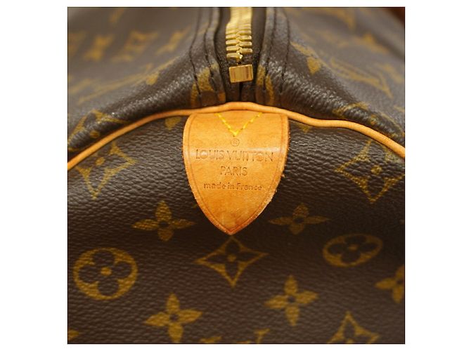 Louis Vuitton Boston Monogram Keepall 55 Bag Brown - view 5