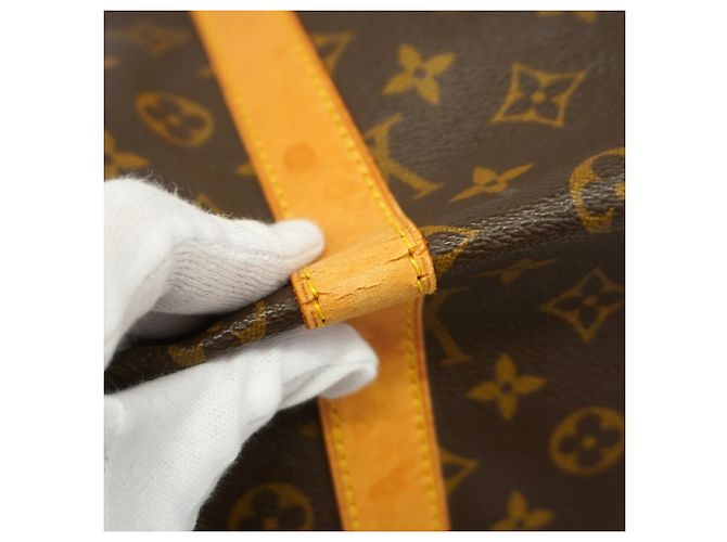 Louis Vuitton Boston Monogram Keepall 55 Bag Brown - view 6