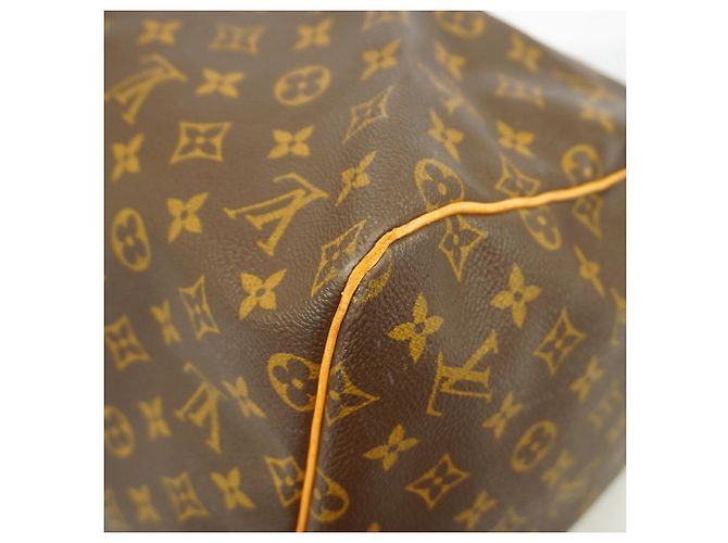 Louis Vuitton Boston Monogram Keepall 55 Bag Brown - view 8