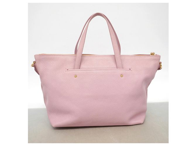 Sac à main en cuir Gancini Salvatore Ferragamo Rose - vue 10