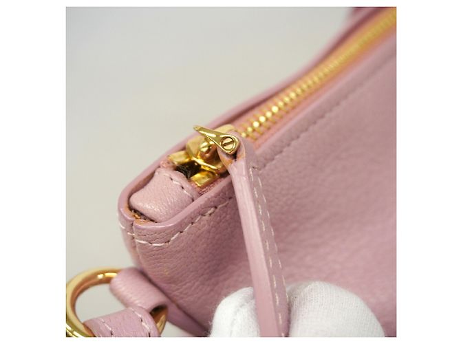 Sac à main en cuir Gancini Salvatore Ferragamo Rose - vue 7