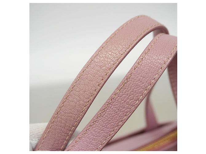 Sac à main en cuir Gancini Salvatore Ferragamo Rose - vue 9