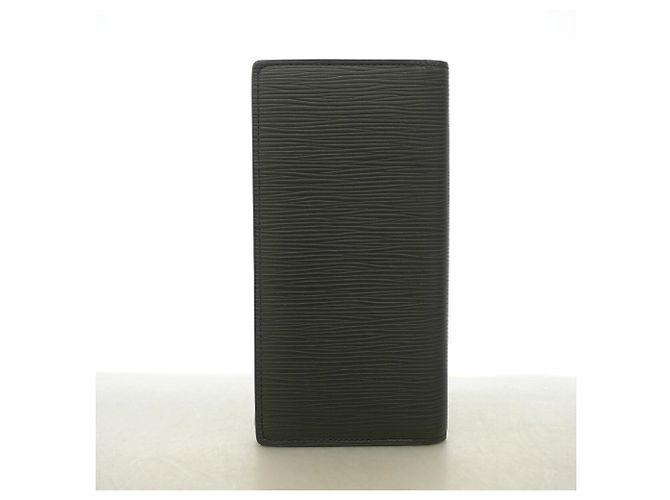 Louis Vuitton Epi Leather Portefeuille Brazza Long Wallet Nero - vista 10