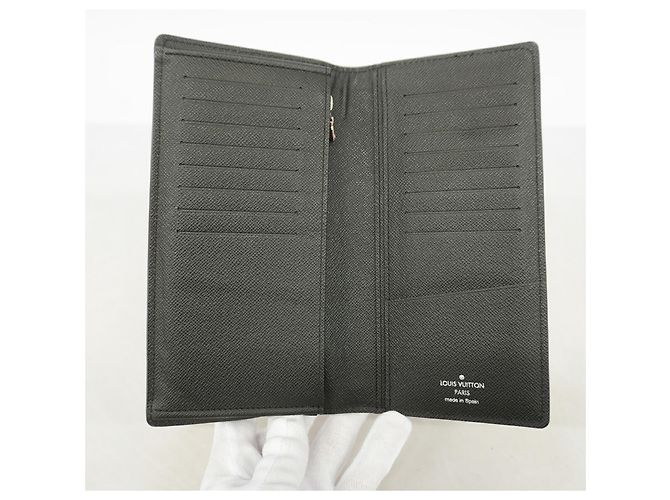 Louis Vuitton Epi Leather Portefeuille Brazza Long Wallet Nero - vista 4