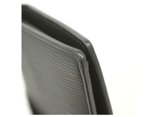 Louis Vuitton Epi Leather Portefeuille Brazza Long Wallet Nero - vista 7