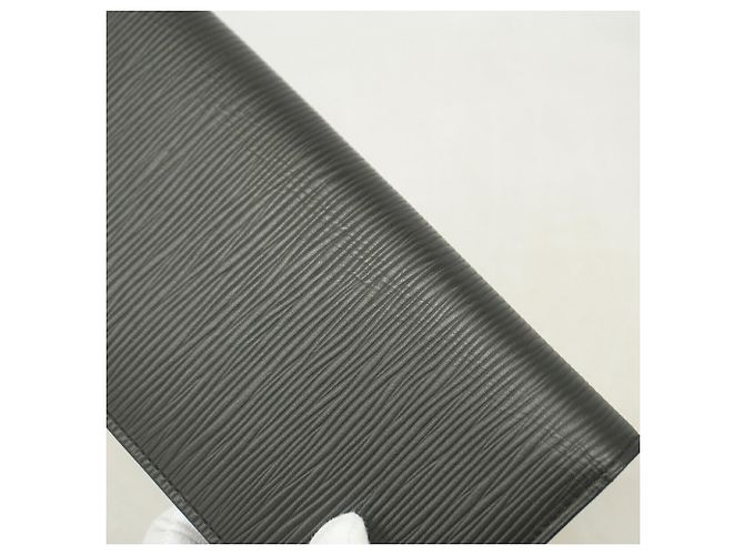 Louis Vuitton Epi Leather Portefeuille Brazza Long Wallet Nero - vista 8