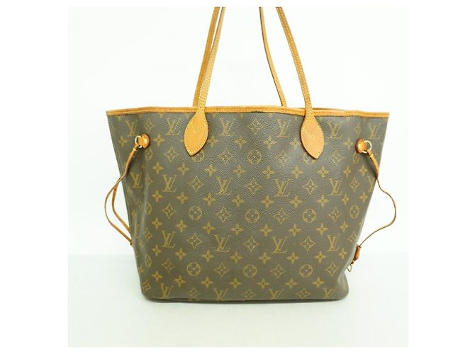 Borsa Tote Louis Vuitton Monogram Neverfull MM Marrone - vista 12