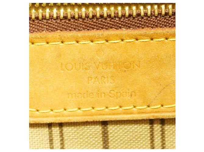 Borsa Tote Louis Vuitton Monogram Neverfull MM Marrone - vista 5