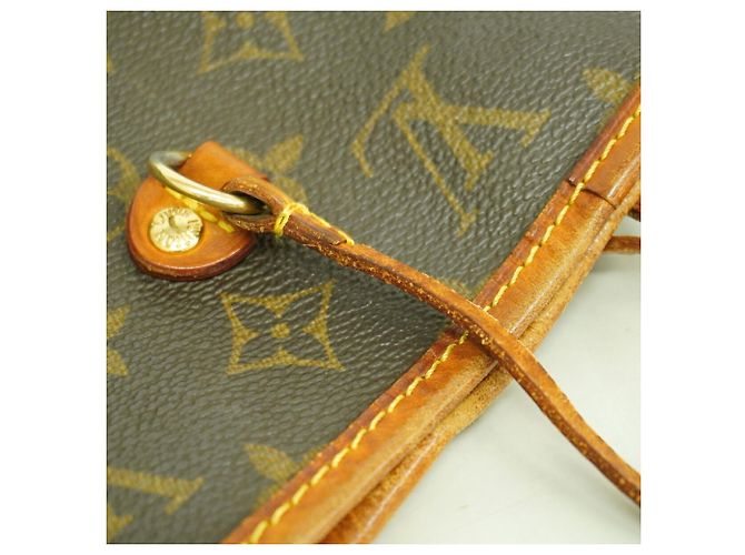 Borsa Tote Louis Vuitton Monogram Neverfull MM Marrone - vista 8