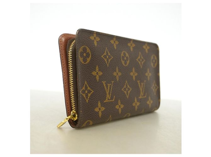 Louis Vuitton Brown Monogram Zip Long Wallet - view 2