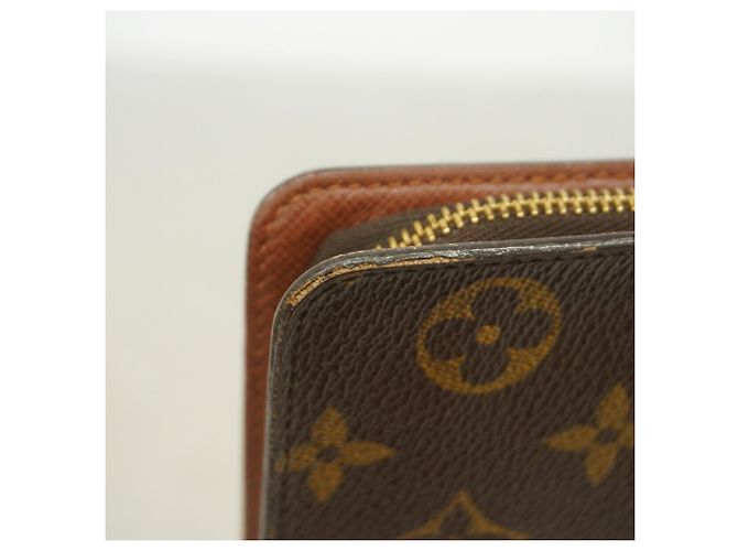 Louis Vuitton Brown Monogram Zip Long Wallet - view 6