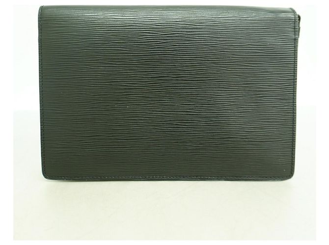 Sac pochette Louis Vuitton en cuir Epi Noir - vue 9