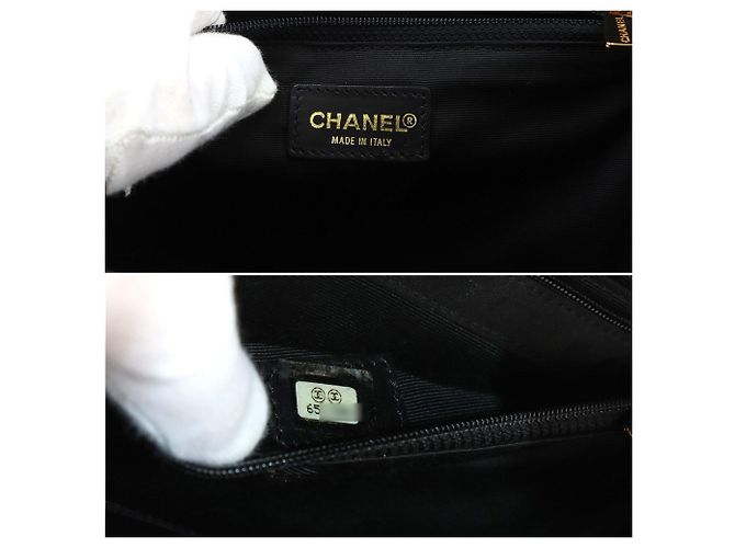 Chanel Bicolor Schultertasche mit Kette Schwarz Weiß - Ansicht 8