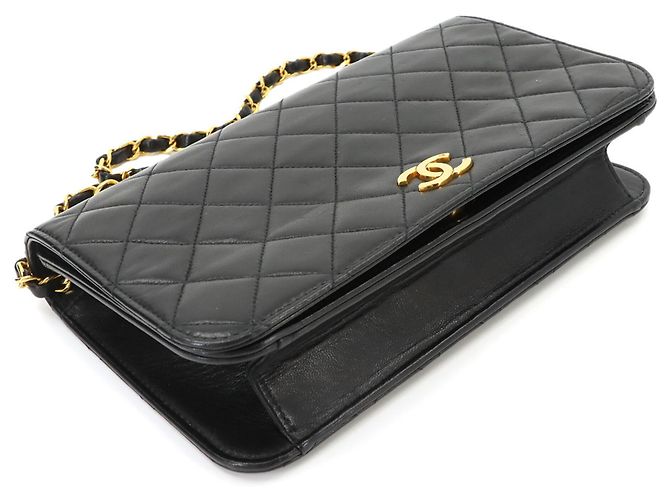 Borsa a tracolla con catena Chanel Matelassé Nero - vista 5
