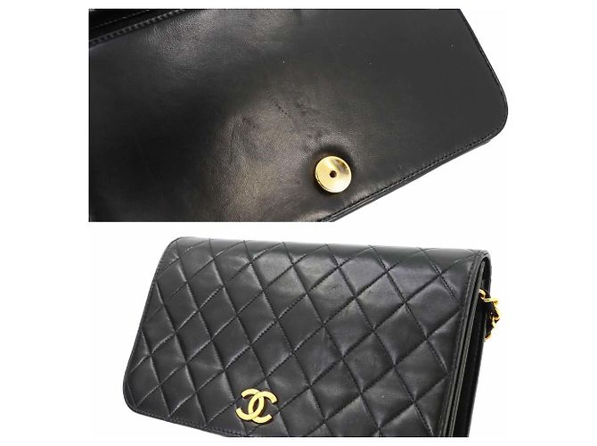 Borsa a tracolla con catena Chanel Matelassé Nero - vista 9