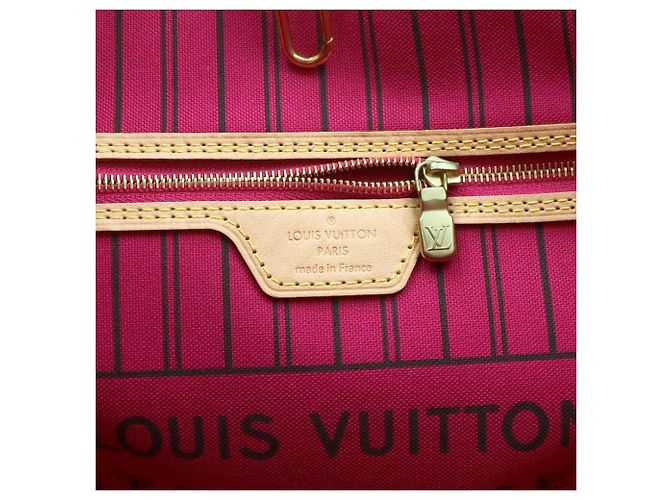 Bolsa Tote Louis Vuitton Neverfull MM Monogram Rosa Monograma - vista 8
