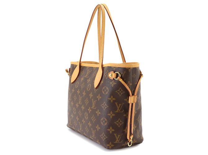 Louis Vuitton Neverfull PM Monogram Tote Handbag Fuschia - view 3