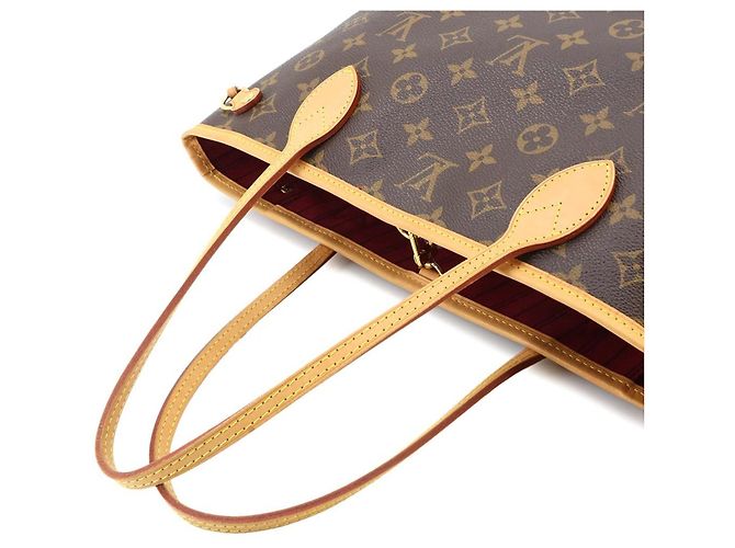 Louis Vuitton Neverfull PM Monogram Tote Handbag Fuschia - view 5