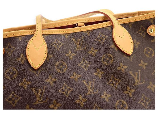 Louis Vuitton Neverfull PM Monogram Tote Handbag Fuschia - view 9