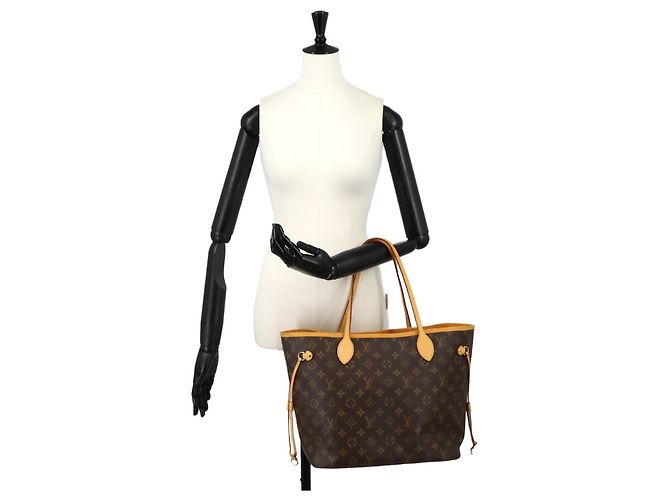 Louis Vuitton Neverfull MM Monogram Tote Handtasche Beige Monogramm - Ansicht 10