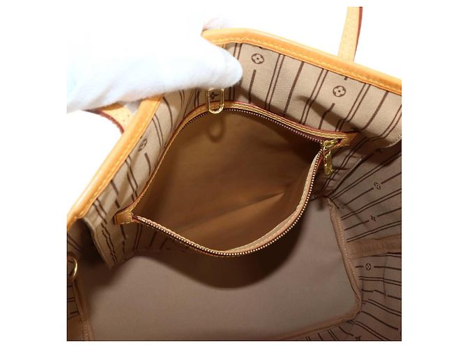 Louis Vuitton Neverfull MM Monogram Tote Handtasche Beige Monogramm - Ansicht 8