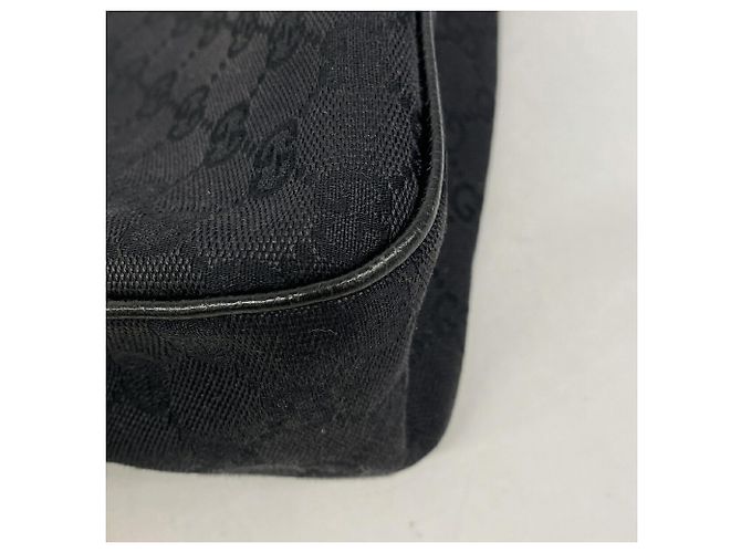 Bolsa de Ombro Gucci GG Canvas Preto - vue 8