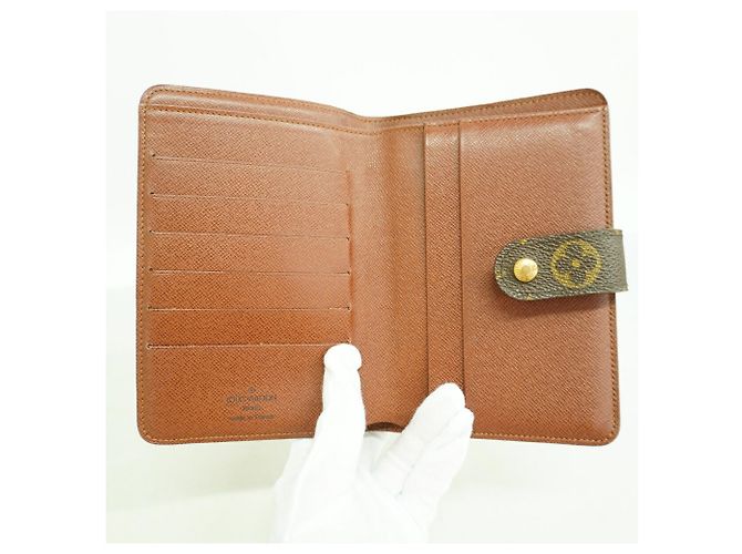 Louis Vuitton Monogram Portefeuille Papier Zip Wallet Marrone - vista 10