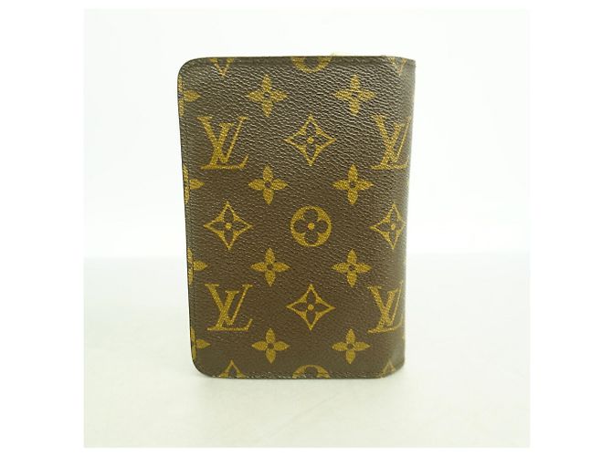 Louis Vuitton Monogram Portefeuille Papier Zip Wallet Marrone - vista 11