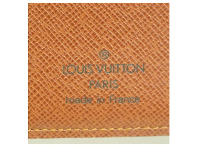 Louis Vuitton Monogram Portefeuille Papier Zip Wallet Marrone - vista 4