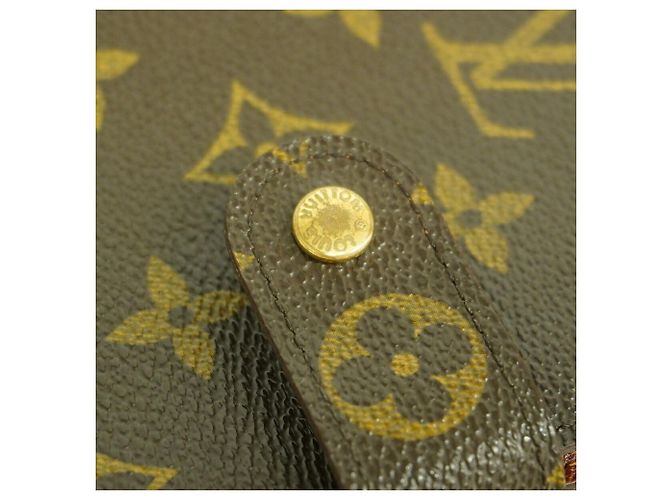 Louis Vuitton Monogram Portefeuille Papier Zip Wallet Marrone - vista 8
