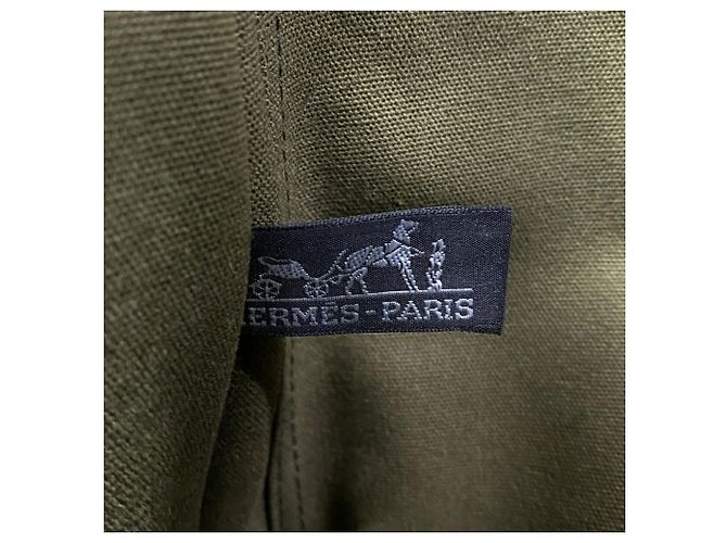 Hermès Borsa a tracolla Hermes Fourre-Tout Bassas MM Canvas Nero Cachi - vista 5