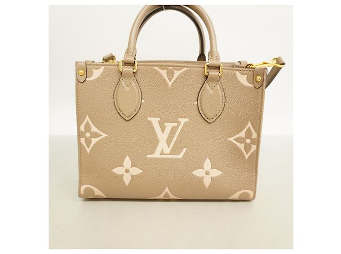 Louis Vuitton Monogram Empreinte Bicolor OnTheGo PM Handtasche Grau Roh - Ansicht 13