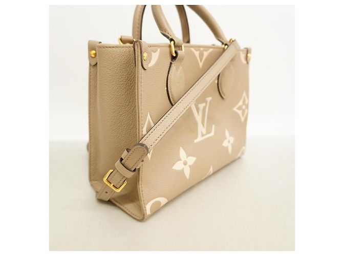 Louis Vuitton Monogram Empreinte Bicolor OnTheGo PM Handtasche Grau Roh - Ansicht 2
