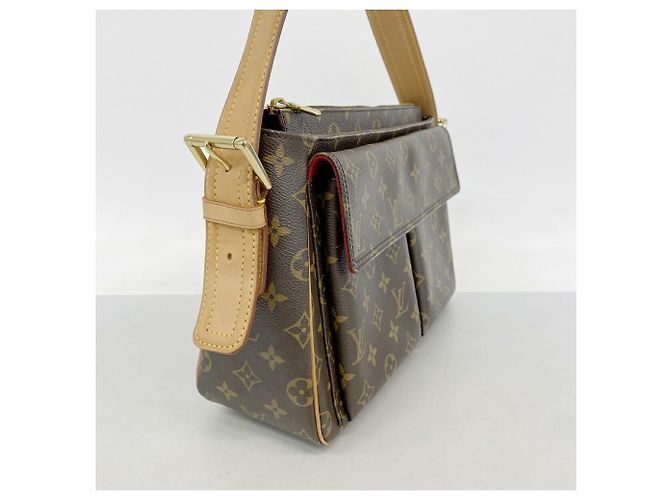 Bolso de hombro Louis Vuitton Monogram Vivacite GM Castaño - vista 2