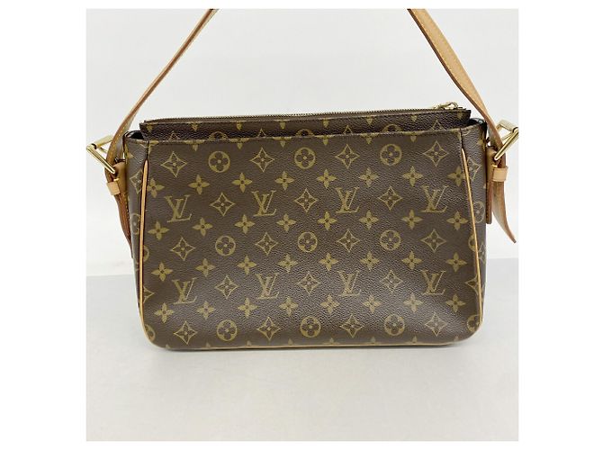 Bolso de hombro Louis Vuitton Monogram Vivacite GM Castaño - vista 8