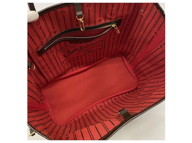 Sac cabas Louis Vuitton Damier Neverfull MM Damier ebène - vue 4