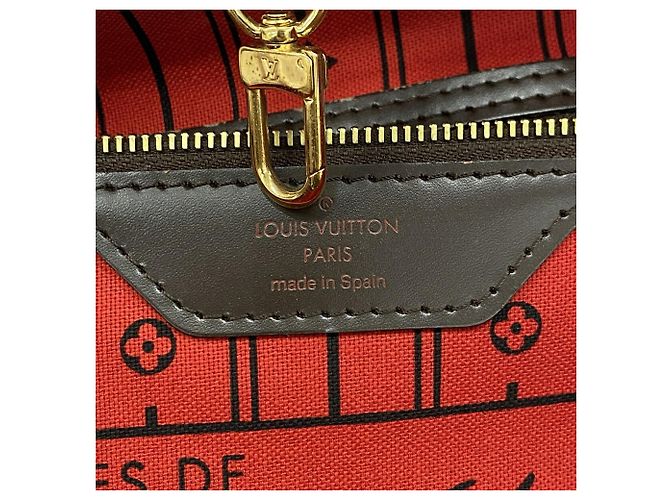 Sac cabas Louis Vuitton Damier Neverfull MM Damier ebène - vue 5