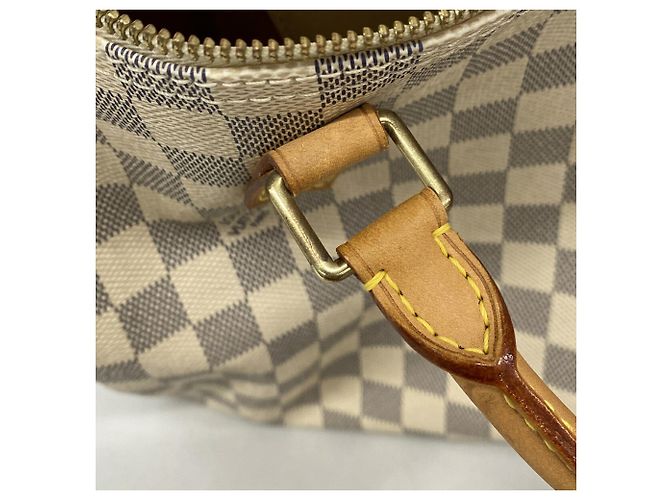 Bolsa Louis Vuitton Damier Azur Speedy 30 Branco - vista 8