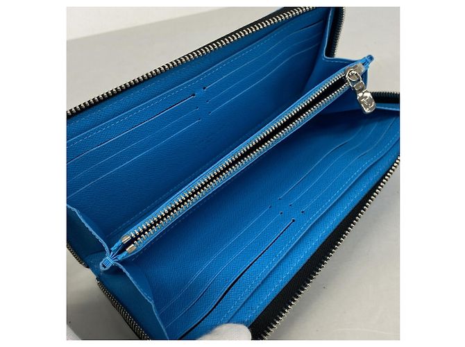 Cartera Zippy Louis Vuitton Taigarama Azul - vista 3