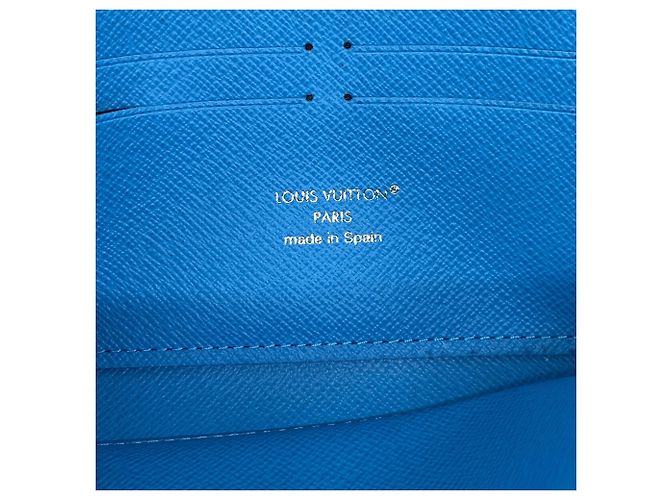 Cartera Zippy Louis Vuitton Taigarama Azul - vista 4