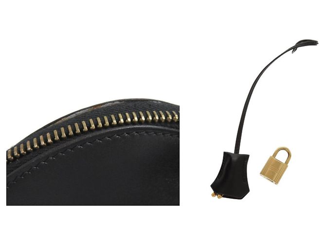 Hermès Bolsa Hermes Bolide 31 em couro Box Calf preto - vista 10