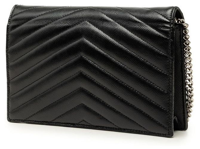 Autre Marque Borsa a tracolla con catena Saint Laurent Cassandra Nero - vista 2
