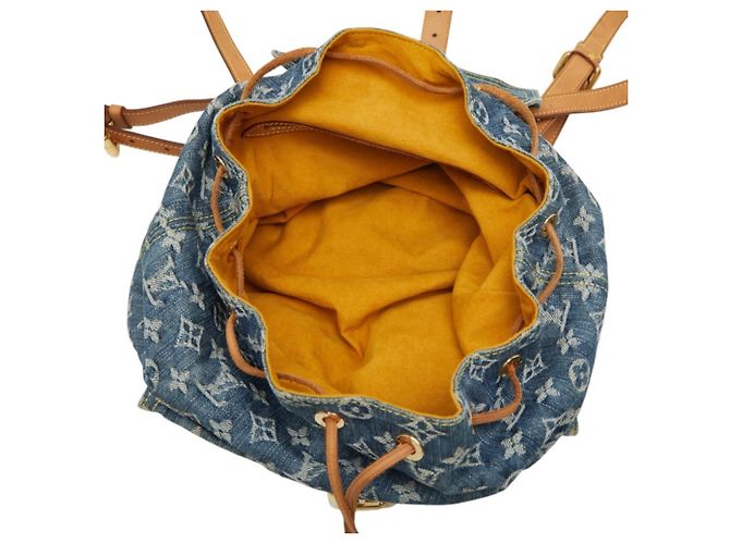 Louis Vuitton Monogram Denim Sac à Dos GM Backpack Blue - view 12