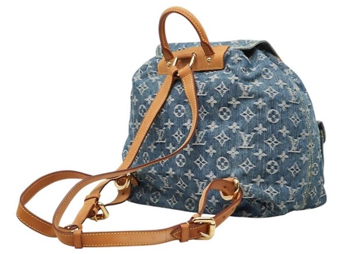 Louis Vuitton Monogram Denim Sac à Dos GM Backpack Blue - view 2