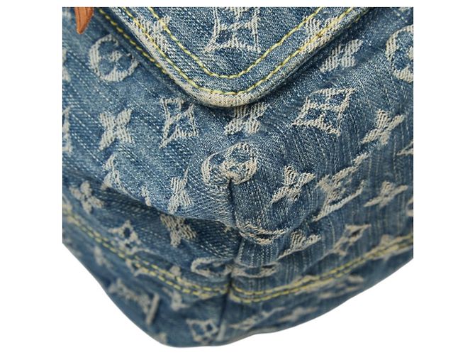 Louis Vuitton Monogram Denim Sac à Dos GM Backpack Blue - view 5