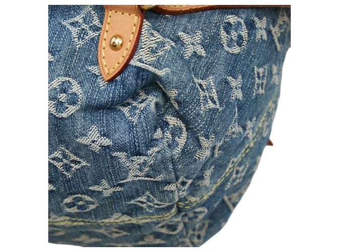 Louis Vuitton Monogram Denim Sac à Dos GM Backpack Blue - view 7