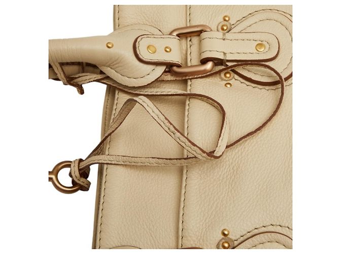 Saco Tote Chloé Paddington Bege Cru - vista 13