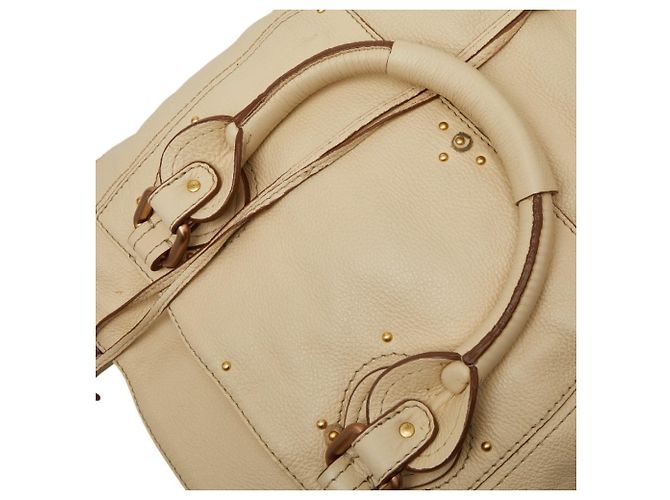 Saco Tote Chloé Paddington Bege Cru - vista 9