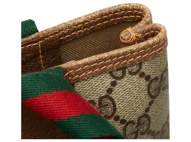 Bolsa de Ombro e Tote Gucci Old GG Plus Sherry Line Bege - vista 12