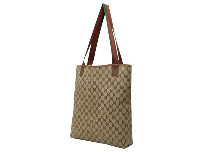 Bolsa de Ombro e Tote Gucci Old GG Plus Sherry Line Bege - vista 2